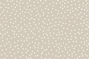 Baumwolle, Popeline mit Punkten, beige, 0,5 m